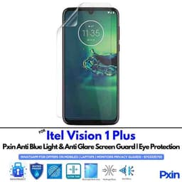Anti Blue Light and Anti Glare Screen Guard for Itel Vision 1 Plus Mobile