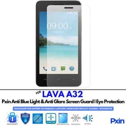 LAVA A32 Mobile Anti Bluelight and Anti glare Screen Guard
