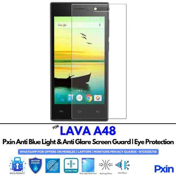 Anti Blue Light and Anti Glare Screen Guard for LAVA A48