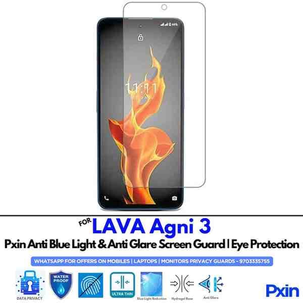 LAVA Agni 3 Mobile Anti Bluelight and Anti glare Screen Guard