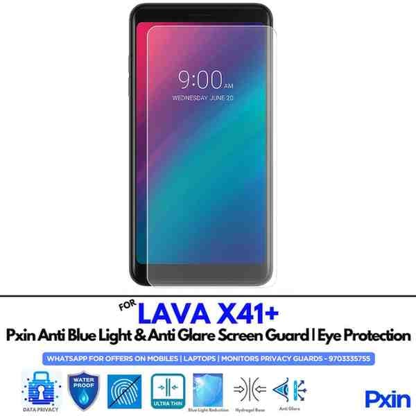 LAVA X41+ Mobile Anti Bluelight and Anti glare Screen Guard