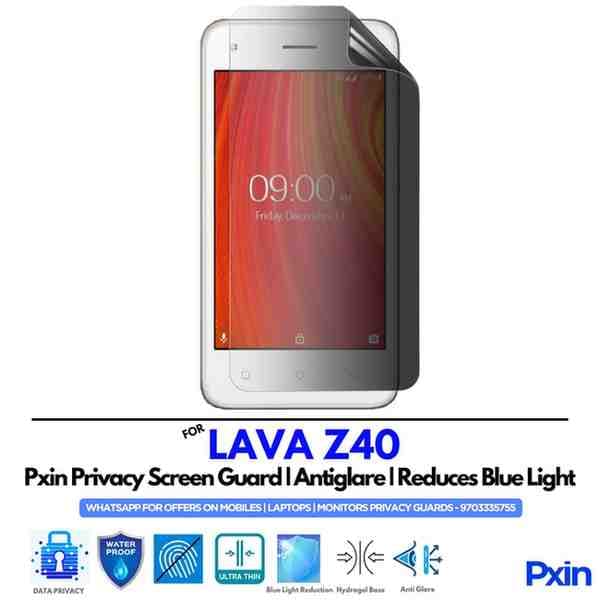 LAVA Z40 Mobile Privacy Screen Guard