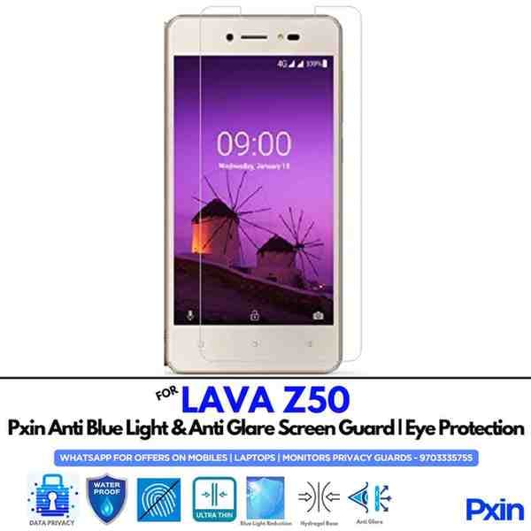 LAVA Z50 Mobile Anti Bluelight and Anti glare Screen Guard