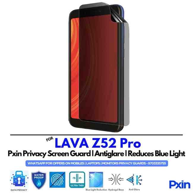LAVA Z52 Pro Privacy Screen Guard