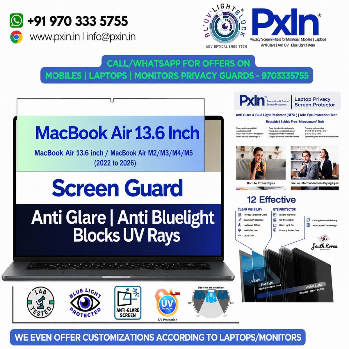 MacBook Air 13.6 inch M2 M3 M4 M5 (2022 to 2026)