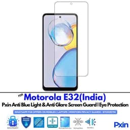 MotorolaE32India Mobile Anti Bluelight and Anti glare Screen Guard