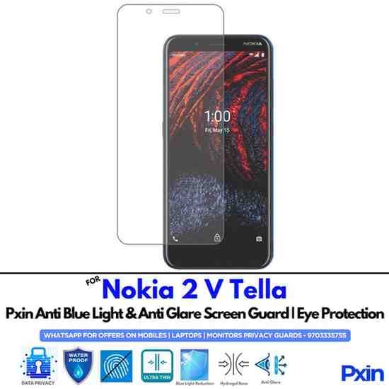 Anti Blue Light and Anti Glare Screen Guard for Nokia 2 V Tella Mobile