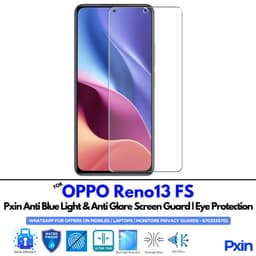 Anti Blue Light and Anti Glare Screen Guard for OPPO Reno13 FS