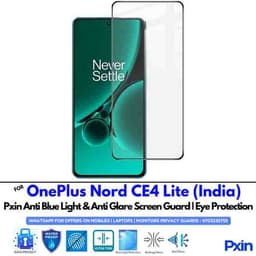 OnePlusNordCE4LiteIndia Mobile Anti Bluelight and Anti glare Screen Guard