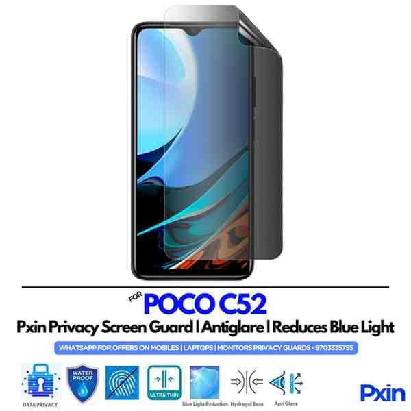 POCO C52 Mobile Privacy Screen Guard