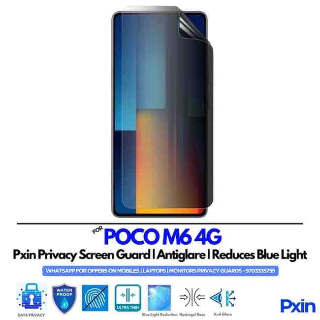 POCO M6 4G Mobile Privacy Screen Guard