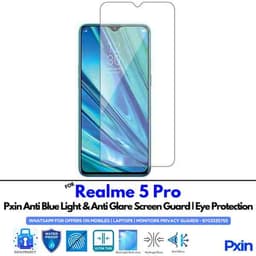 Realme5Pro Mobile Anti Bluelight and Anti glare Screen Guard