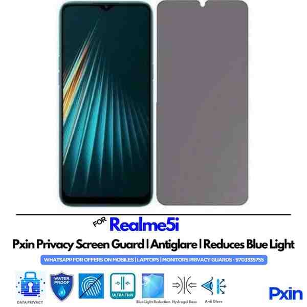 Realme5i Mobile Privacy Screen Guard