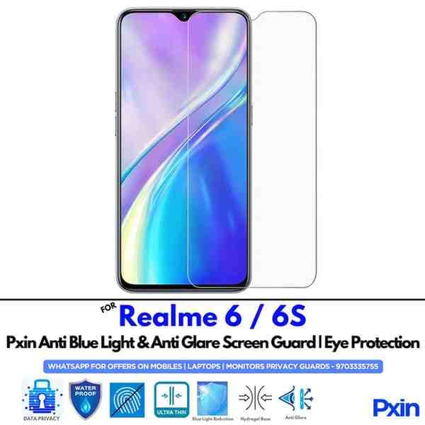 Realme6/6S Mobile Anti Bluelight and Anti glare Screen Guard