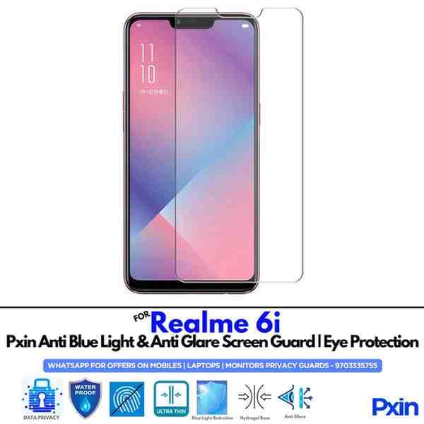 Realme6i Mobile Anti Bluelight and Anti glare Screen Guard