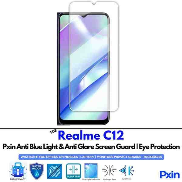 RealmeC12 Mobile Anti Bluelight and Anti glare Screen Guard