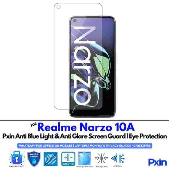 RealmeNarzo10A Mobile Anti Bluelight and Anti glare Screen Guard