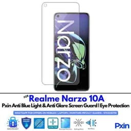 RealmeNarzo10A Mobile Anti Bluelight and Anti glare Screen Guard