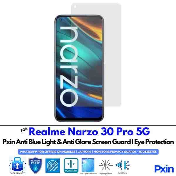 RealmeNarzo30Pro5G Mobile Anti Bluelight and Anti glare Screen Guard