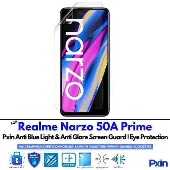 Anti Blue Light and Anti Glare Screen Guard for Realme Narzo 50A Prime Mobile