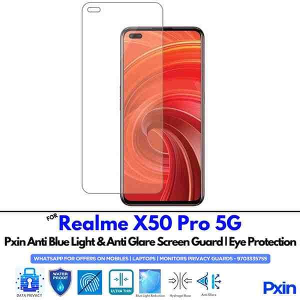 RealmeX50Pro5G Mobile Anti Bluelight and Anti glare Screen Guard