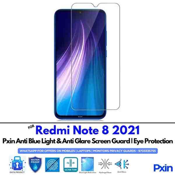 RedmiNote8 Mobile Anti Bluelight and Anti glare Screen Guard