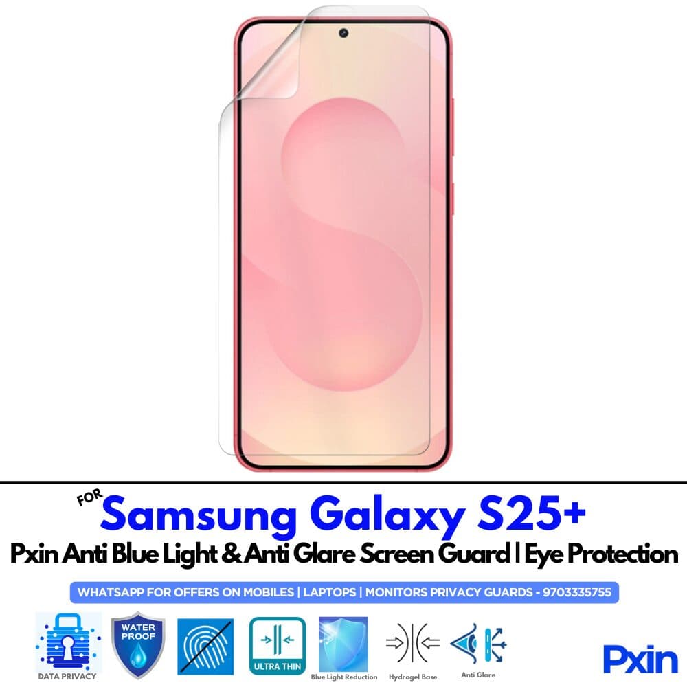 Anti Blue Light and Anti Glare Screen Guard for Samsung Galaxy S25+