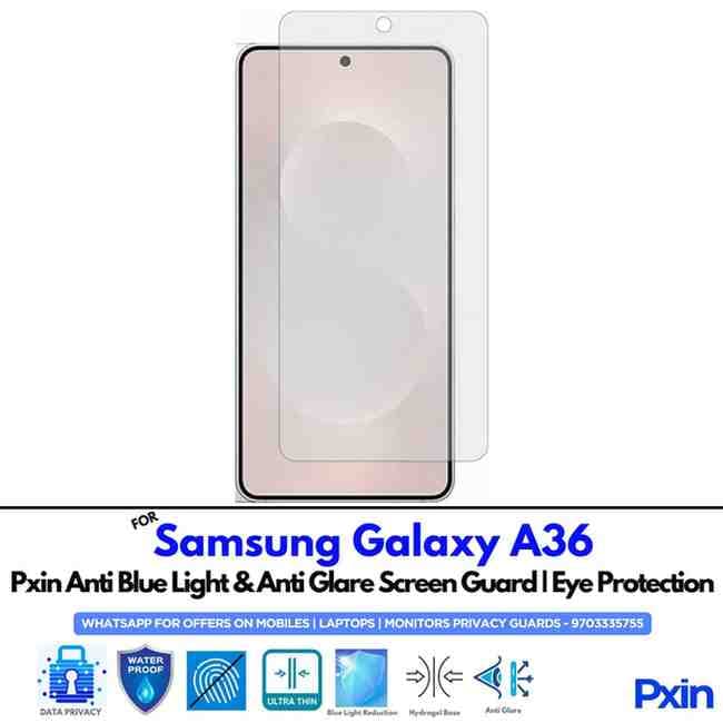SamsungGalaxyA36 Mobile Anti Bluelight and Anti glare Screen Guard