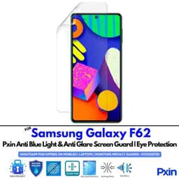 Anti Blue Light and Anti Glare Screen Guard for Samsung Galaxy F62 Mobile