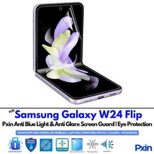 Anti Blue Light and Anti Glare Screen Guard for Samsung Galaxy W24 Flip Mobile