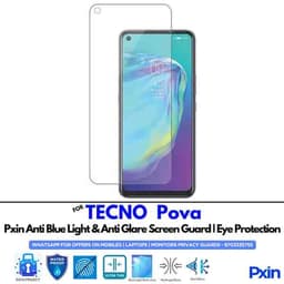 TECNOPova Mobile Anti Bluelight and Anti glare Screen Guard