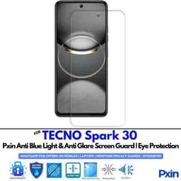 TECNOSpark30 Mobile Anti Bluelight and Anti glare Screen Guard