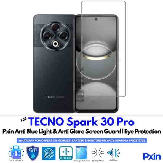 TECNOSpark30Pro Mobile Anti Bluelight and Anti glare Screen Guard