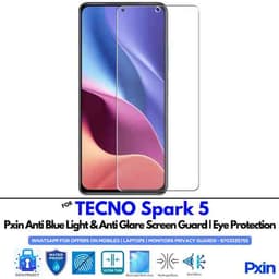 TECNOSpark5 Mobile Anti Bluelight and Anti glare Screen Guard