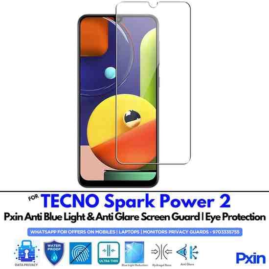TECNOSparkPower2 Mobile Anti Bluelight and Anti glare Screen Guard
