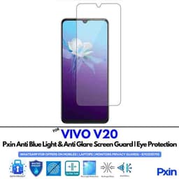 VIVOV20 Mobile Anti Bluelight and Anti glare Screen Guard