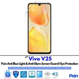 Anti Blue Light and Anti Glare Screen Guard for Vivo V25 Mobile