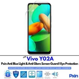 Anti Blue Light and Anti Glare Screen Guard for Vivo Y02A Mobile