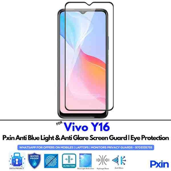 Anti Blue Light and Anti Glare Screen Guard for Vivo Y16 Mobile