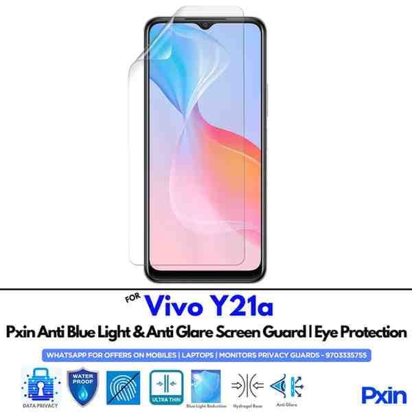 Anti Blue Light and Anti Glare Screen Guard for Vivo Y21a Mobile
