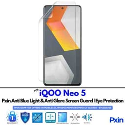 Anti Blue Light and Anti Glare Screen Guard for iQOO Neo 5 Mobile