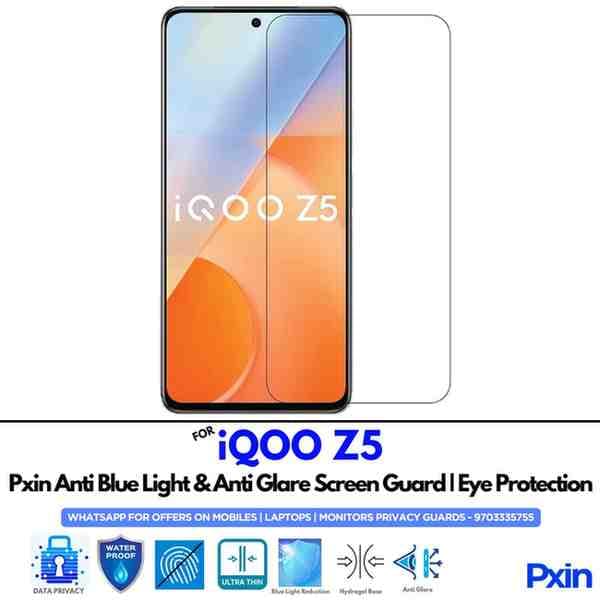 Anti Blue Light and Anti Glare Screen Guard for iQOO Z5