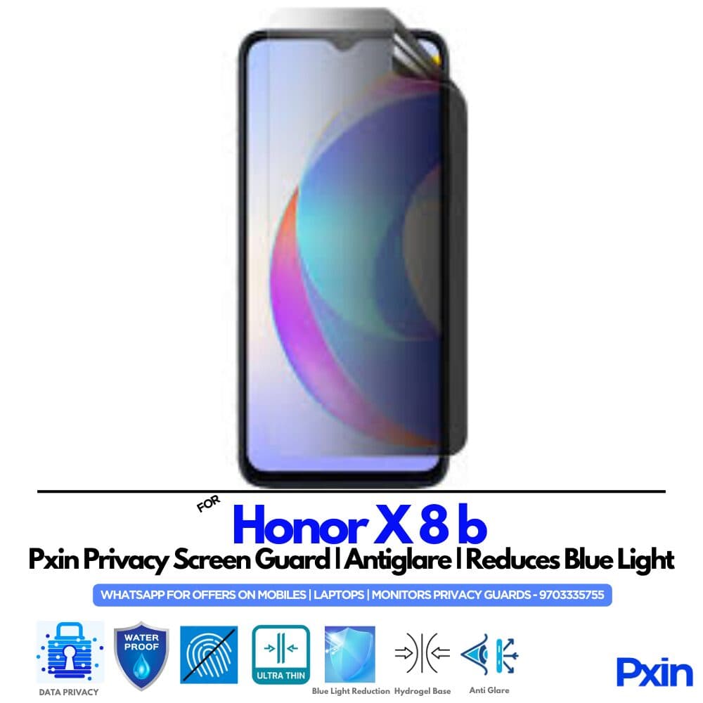 Honor X 8 b Privacy Screen Guard