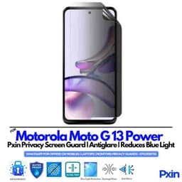 Motorola Moto G13 Power Privacy Screen Guard