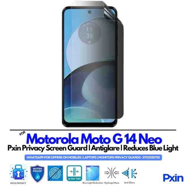 Motorola Moto G14 Neo Privacy Screen Guard