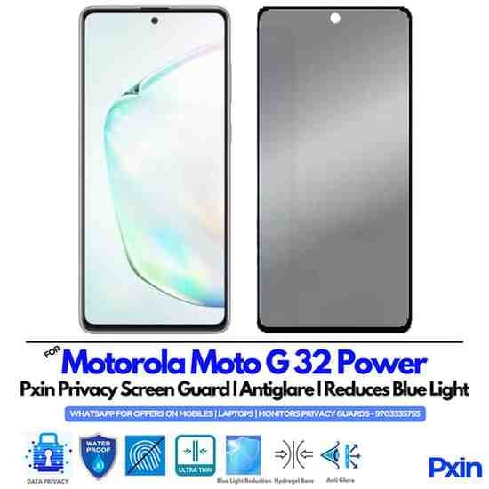 Moto G 32 Power Privacy Screen Guard