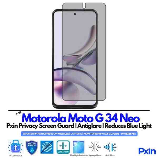 Motorola Moto G34 Neo Privacy Screen Guard