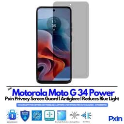 Motorola Moto G34 Power Privacy Screen Guard