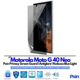 Motorola Moto G40 Neo Privacy Screen Guard