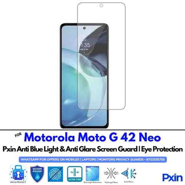 MotorolaMotoG42Neo Mobile Anti Blue Light and Anti Glare Screen Guard